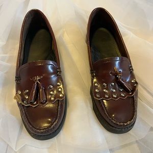 Maroon Weejun Loafers with Tassel